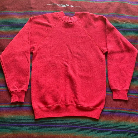 VTG 84’ San Diego Tultex Crewneck Pullover Sweater! Red & White. Size 14/16. USA - Picture 7 of 13